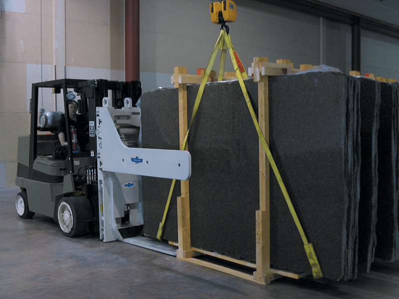 Xe nâng đá cẩm thạch